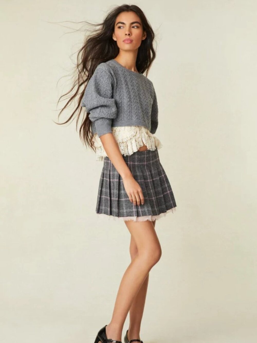 LoveShackFancy Rooney Mini Skirt 00